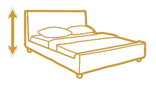 Высота двуспальной кровати