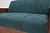 Живое фото сплошной деревянной спинки дивана аккордеон Оксфорд