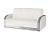 Фото дивана-кровати с механизмом аккордеон Андвари белого цвета в интерьере гостиной