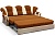Форменные и мягкие подушки спинки на диване Тюльпан