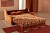 Фото дивана аккордеон Вегас в ткани шенилл красного цвета