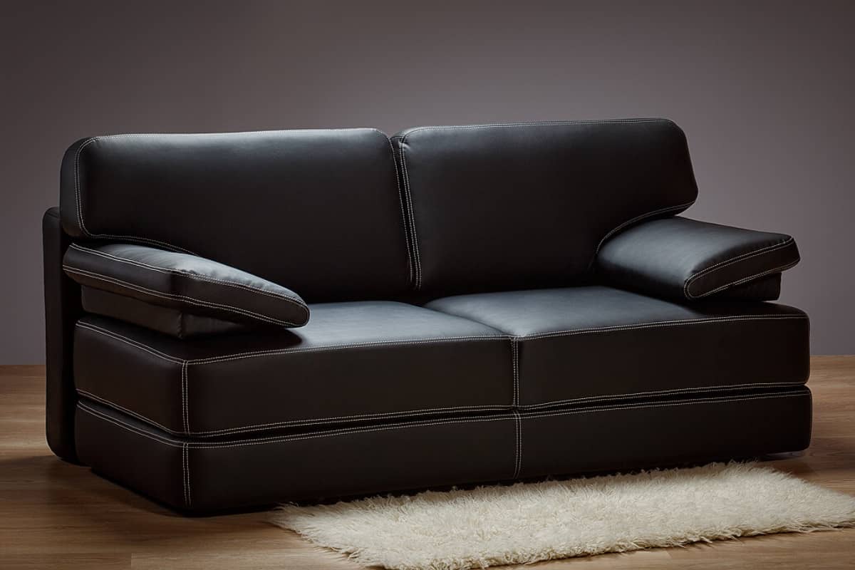 Кожаный диван Таис купить по цене 73 800 руб. с доставкой —интернет-магазин RestMebel.ru