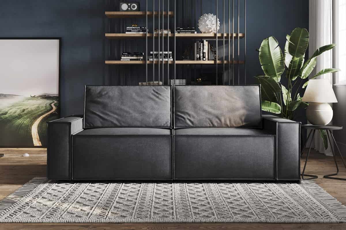 Диван кровать Лофт с ортопедическим матрасом в интерьере гостиной