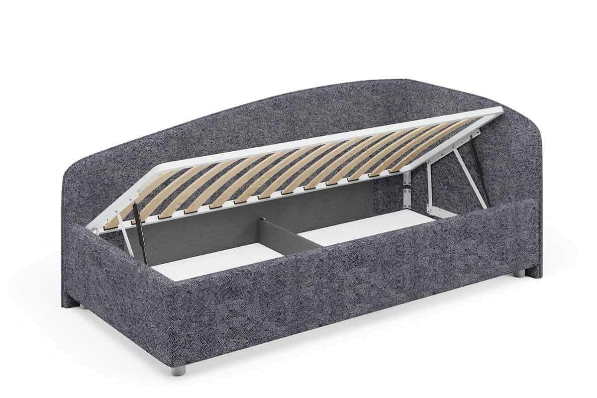 Большой и вместительный бельевой ящик и подъёмный механизм детской кроватки Паола