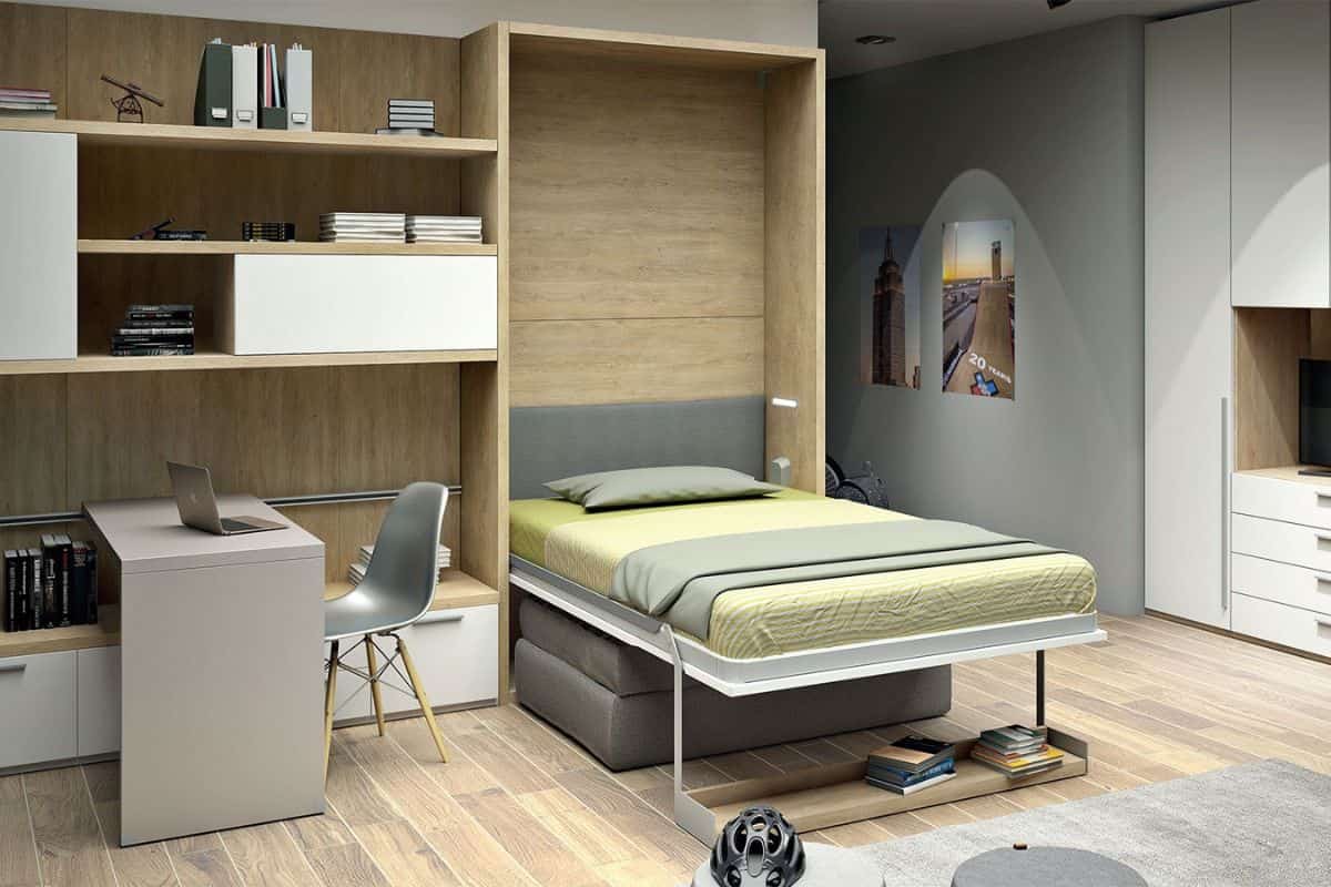 Детская мебель Соло с кроватью трансформером 3 в 1 в разложенном виде