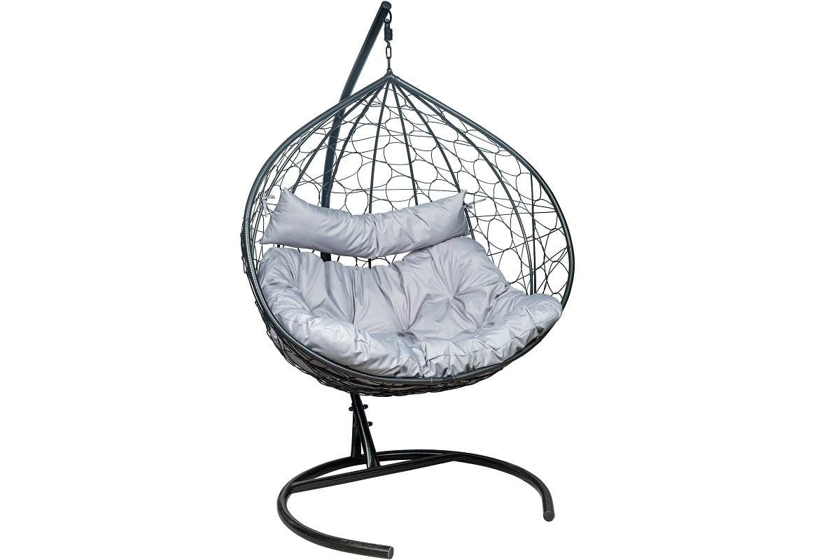 Широкое подвесное кресло Бали с мягкой подушкой