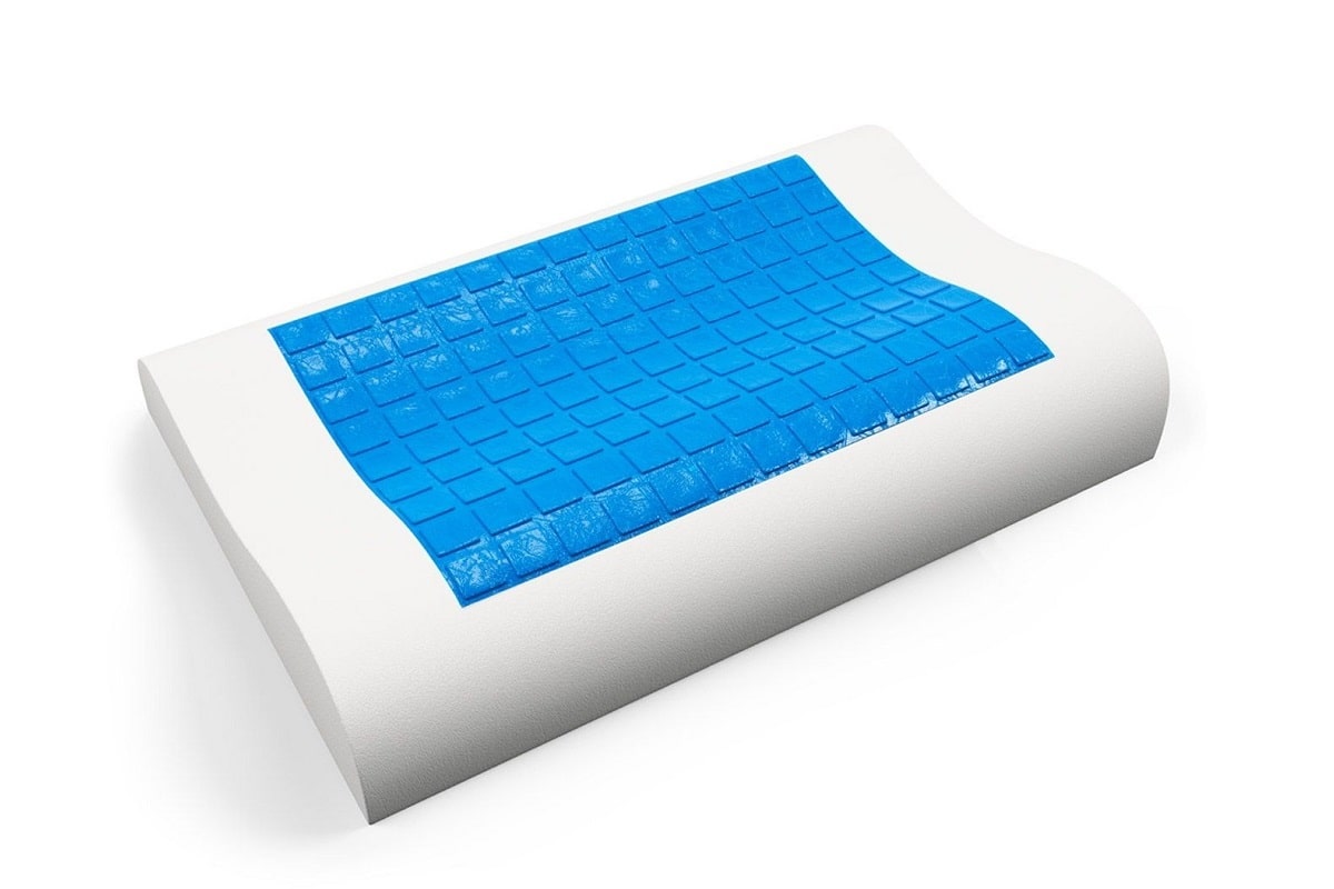 Ортопедическая подушка Vela Gel эргономичной формы с эффектом памяти и  гелевой накладкой