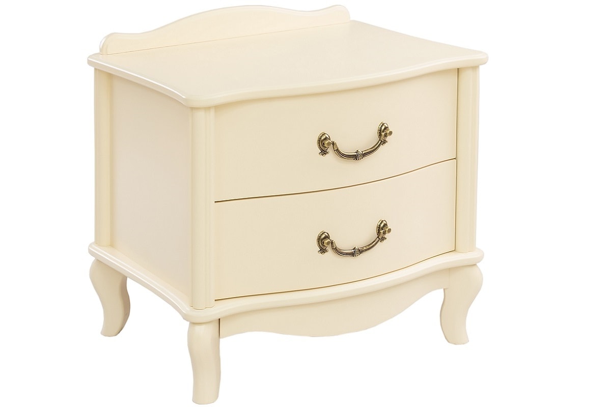 Бежевая прикроватная тумба Джульетта 2 в спальню в современном стиле