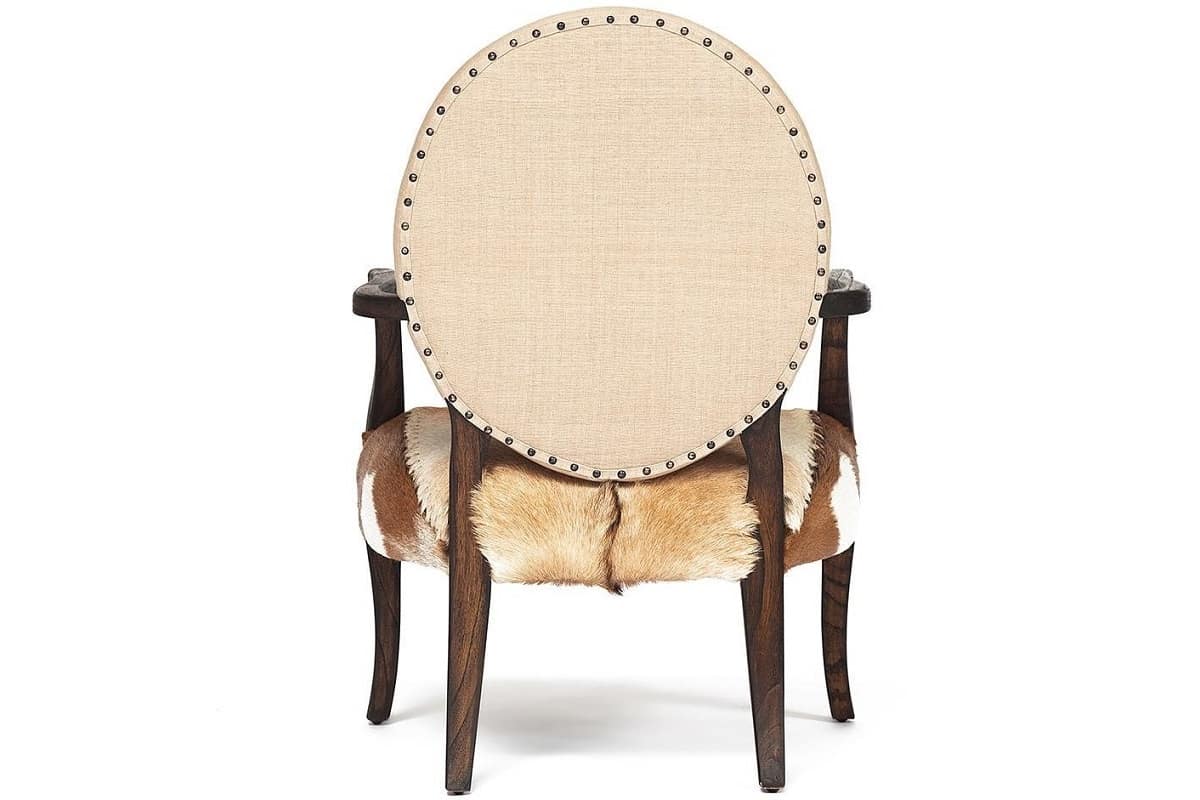 Деревянный каркас и круглая спинка кресла для дома Виррджин