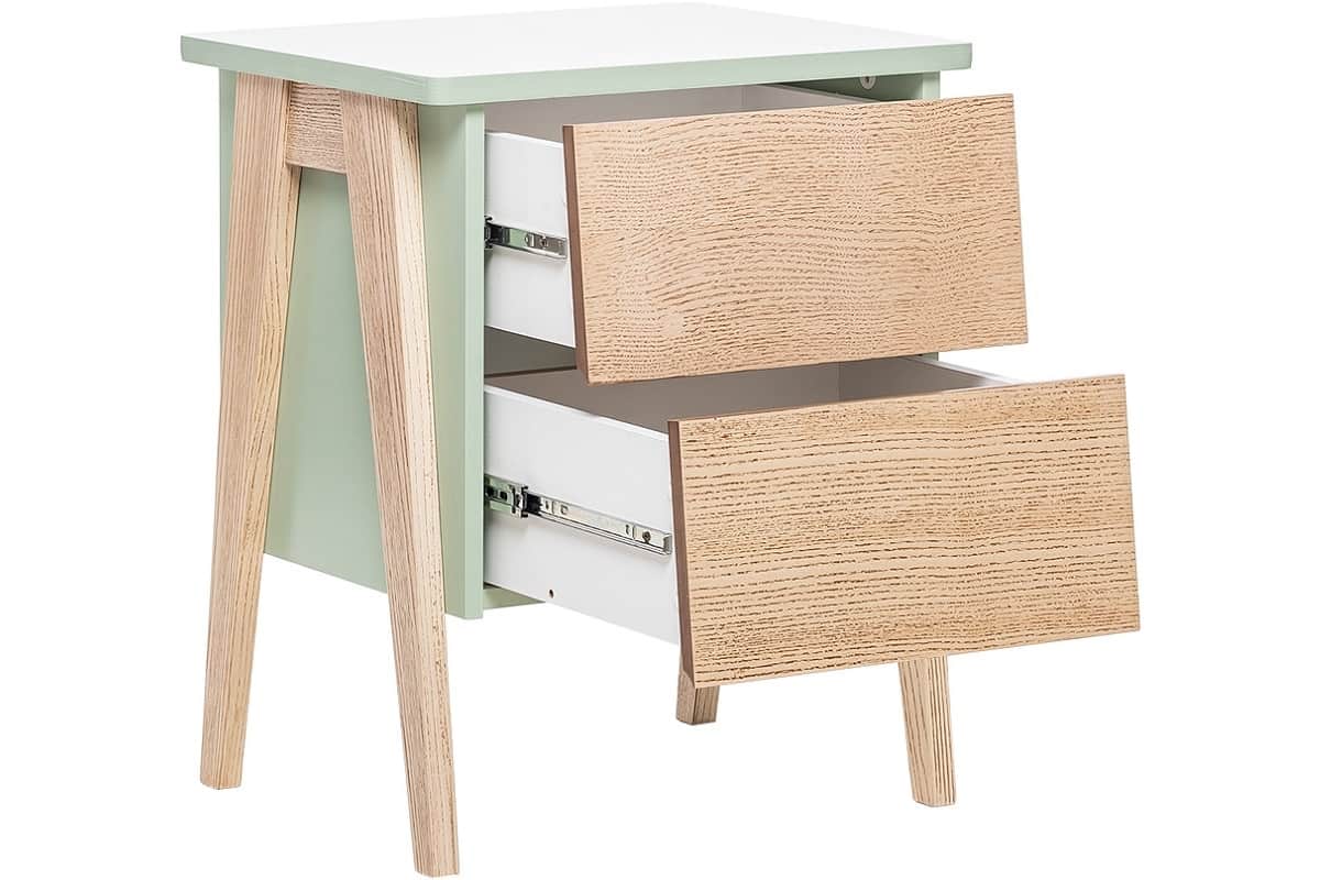 Два выдвижных ящика прикроватной тумбы Сканди Leset