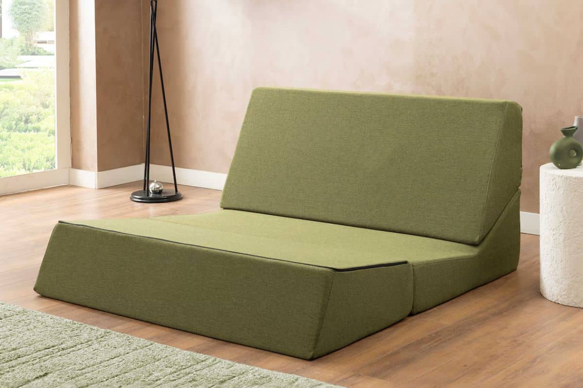 Трансформация дивана трансформер-релакс Фолдинг в положение отдых