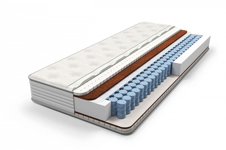 Матрас Star средней жесткости с блоком независимых пружин Pocket Zone