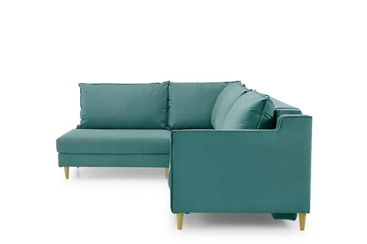 Подлокотник с декоративным кантом углового дивана Телфорд