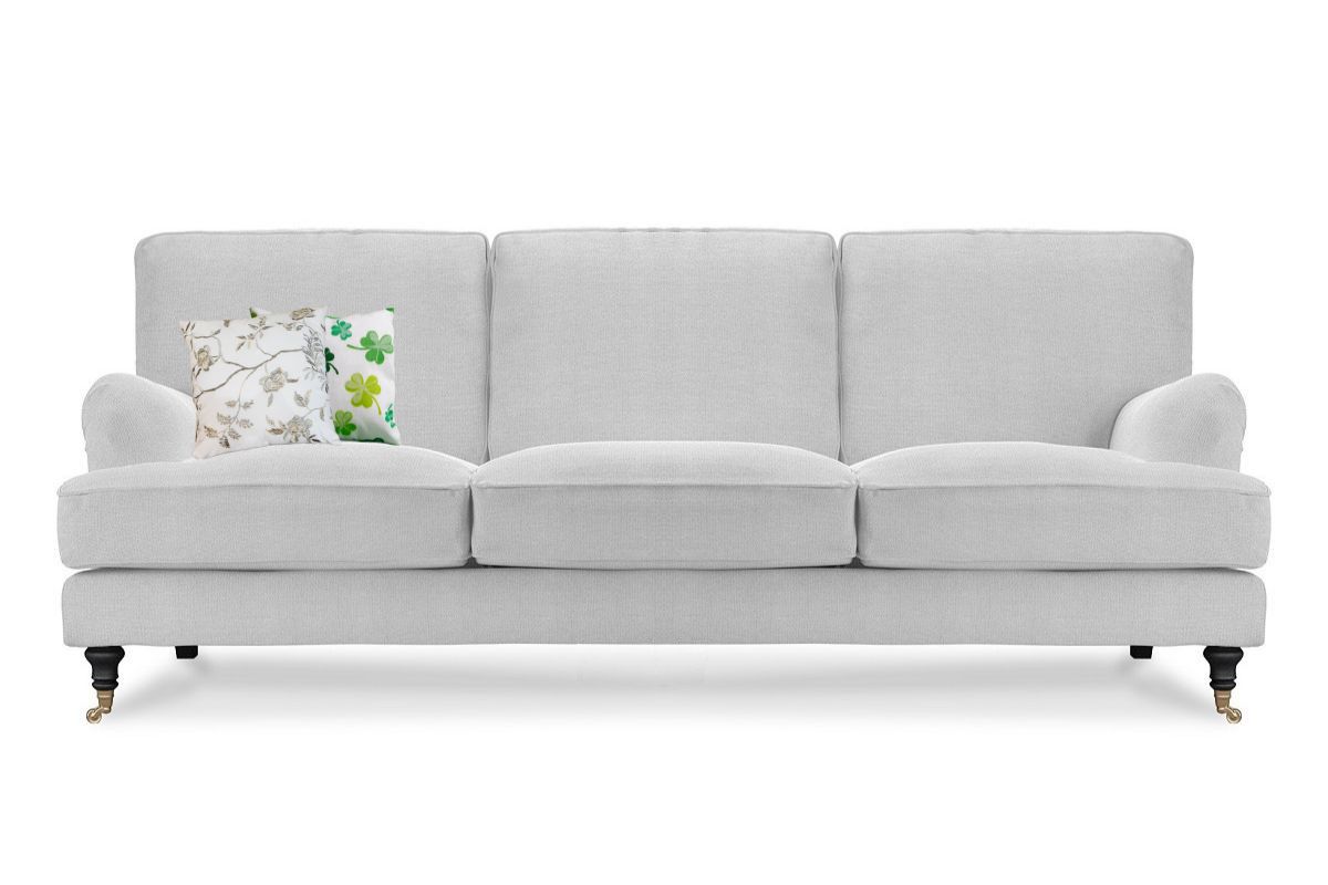 Мягкий диван Тироль на ножках с колёсиками для гостиных комнат