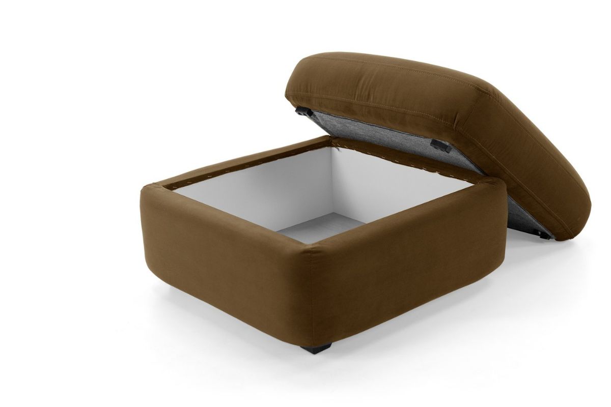 Ящик для хранения в мягком пуфике Стелф для прихожей