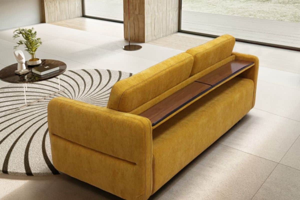 Диван Марко - фото спинки с полкой