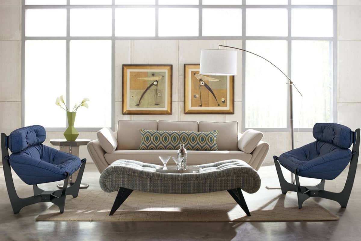 2 кресла Комфорт 11 в интерьере гостиной комнаты