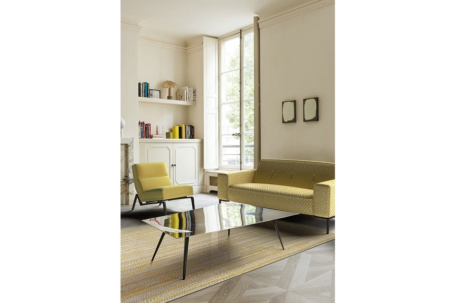 ковер Rain Strow в интерьере солнечной комнаты