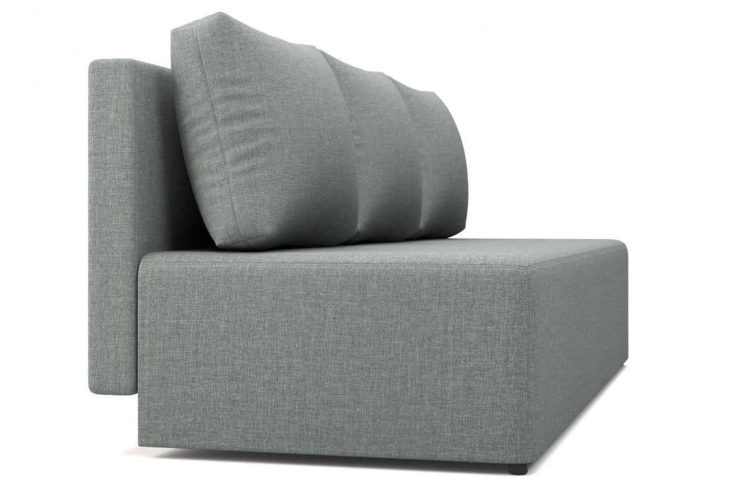 Недорогой диван еврокнижка Некст серый без подлокотников