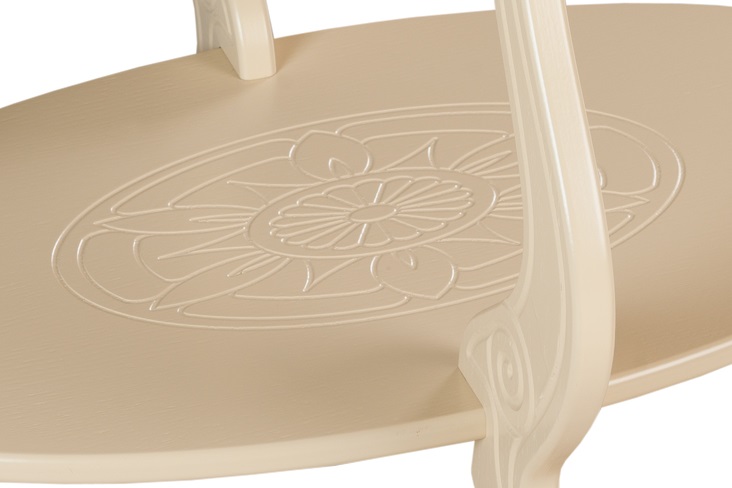 Декор нижней столешницы столика Виват Вайт