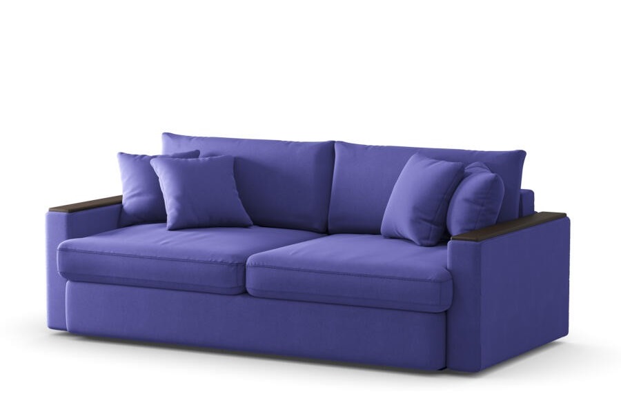 Синий диван Стелф 3