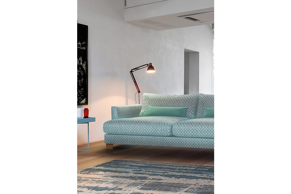 Ковер Marble в интерьере большой комнаты