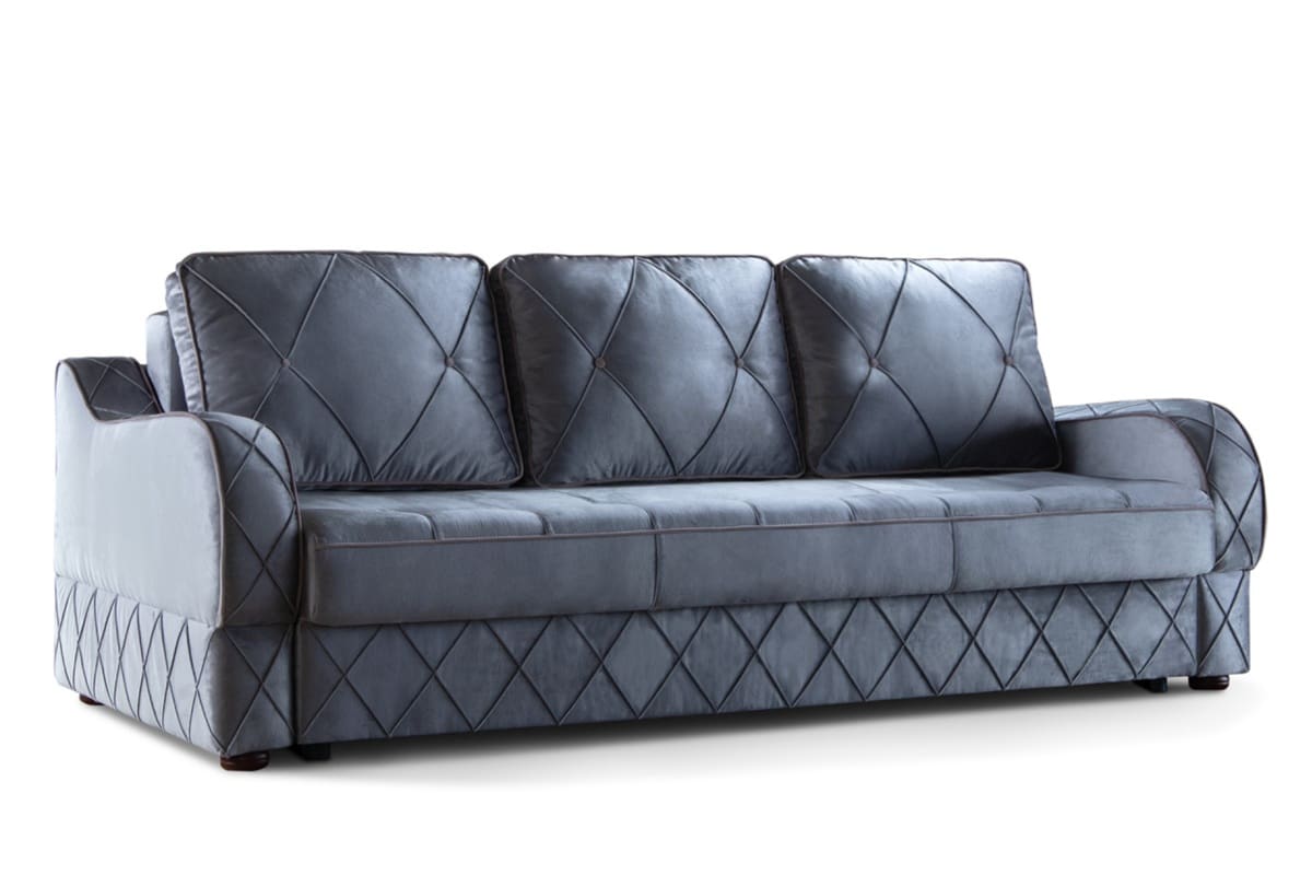 Серый диван еврокнижка Сиена