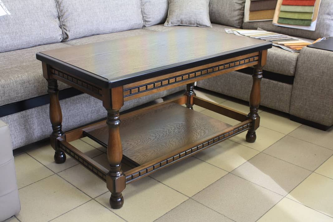 Журнальный столик Александрия дерево бук цвет орех