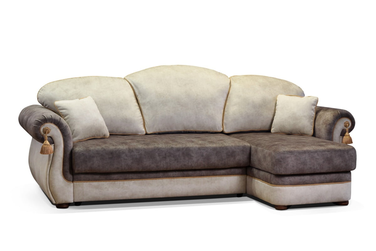 Угловой диван Палаццо с матрасом на независимом пружинном блоке для ежедневного сна