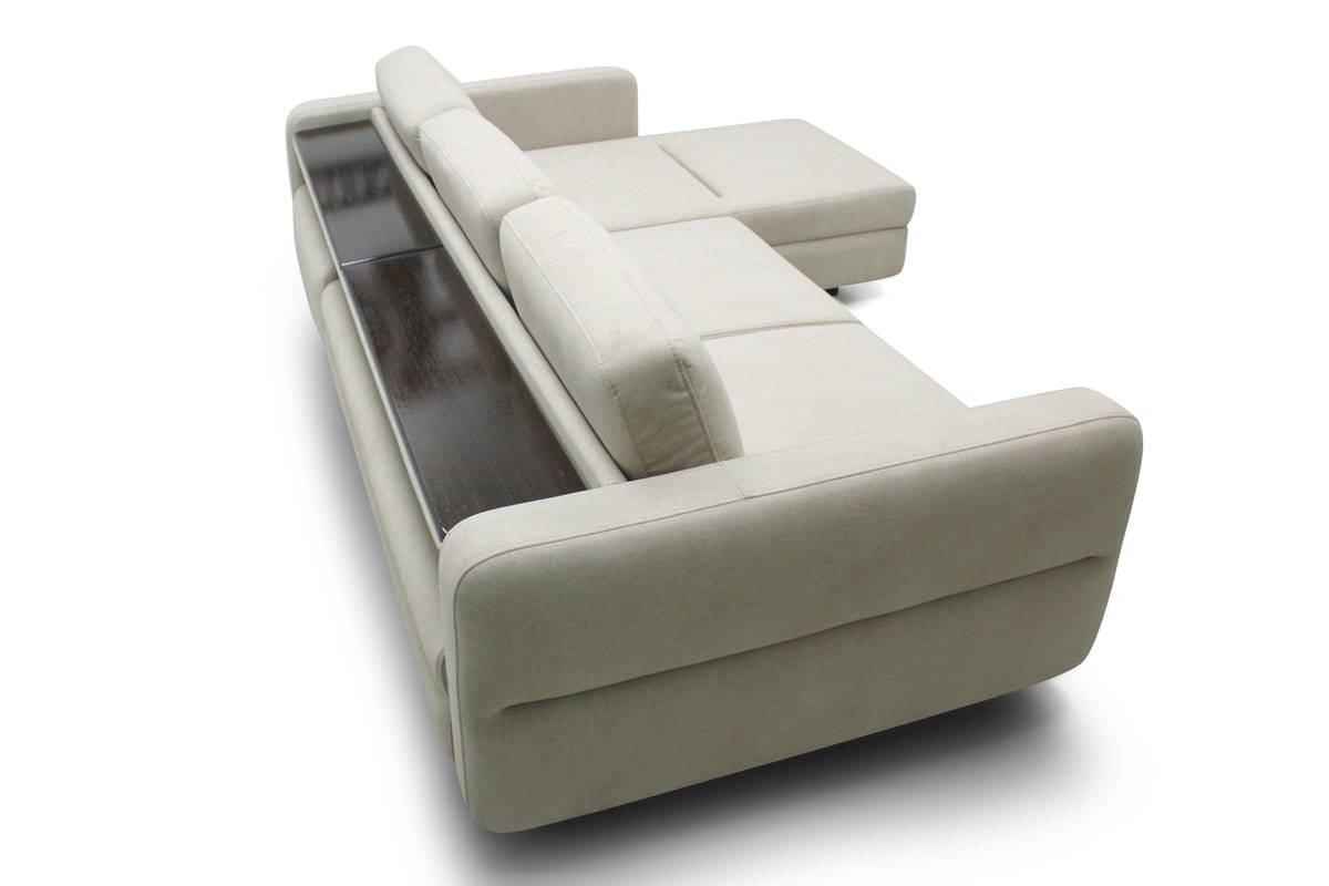 Дизайнерский угловой диван кровать Марко Сканди с оттоманкой