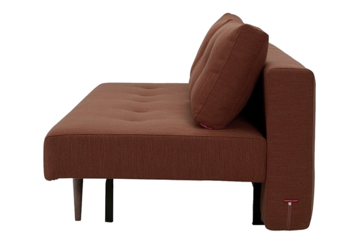 Спинка и сидение коричневого дивана Варшава с кроватным механизмом