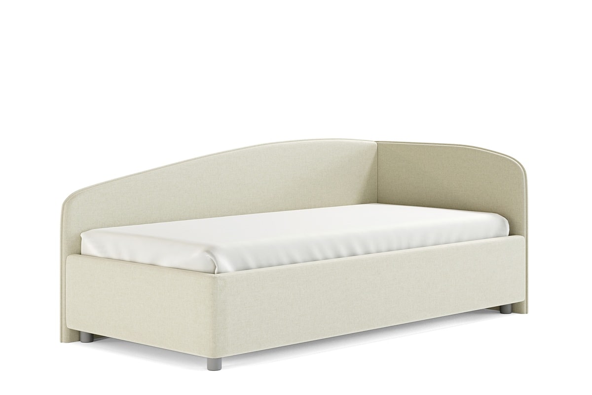 Белая детская кровать Паола с матрасом и ящиком