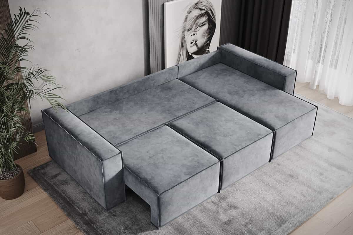 Фото спального места углового дивана Лофт