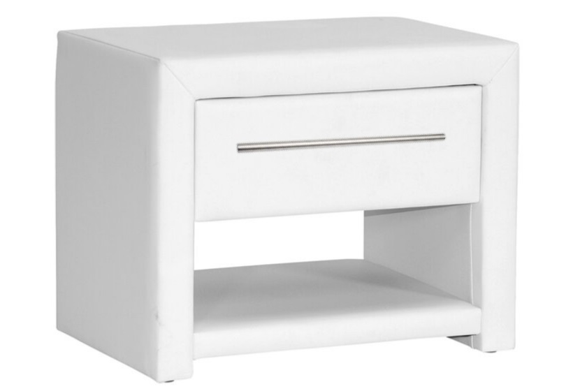 Прикроватная тумба Спалла с закрытым ящиком для хранения и нишей декоративных предметов