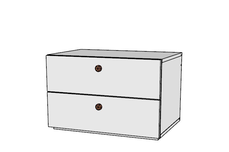 Схема прикроватной тумбочки Лотта в стандартном исполнении