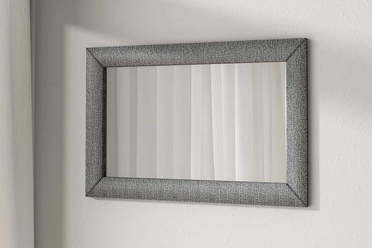 Прямоугольное зеркало Сонум в рамке обитой тканью