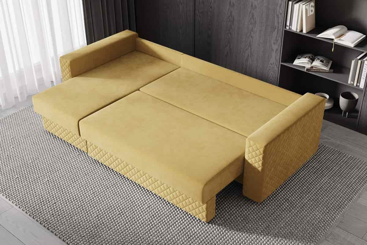 Фото спального места углового дивана Денвер с анатомическим матрасом