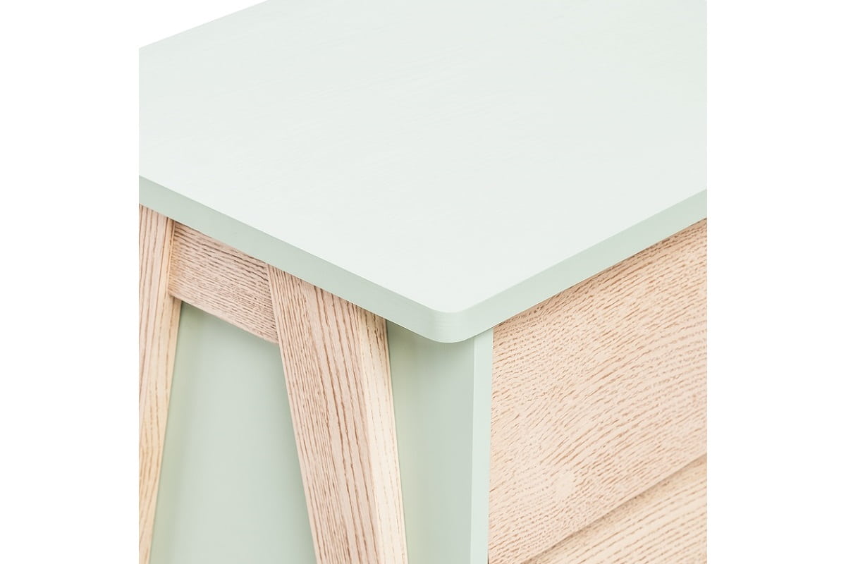 Столешница прикроватной тумбы Сканди дизайн молочный дуб