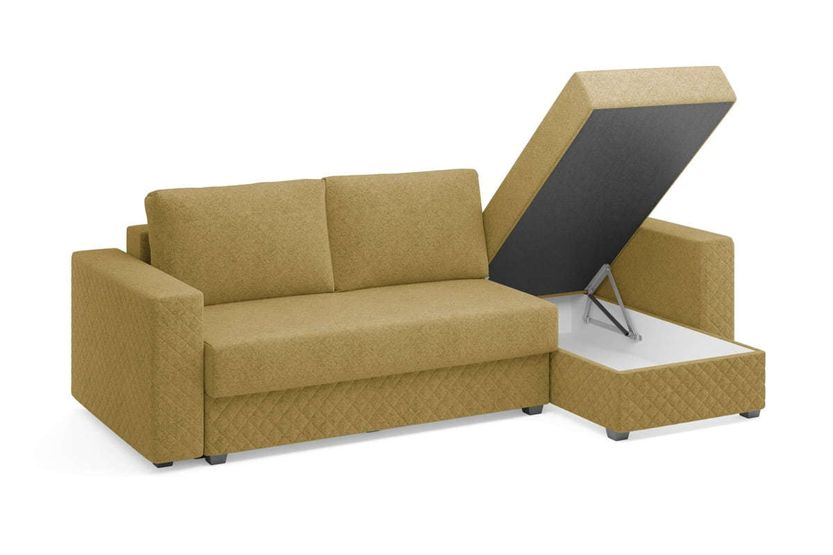 Угловой диван Денвер с оттоманкой — фото бельевого ящика