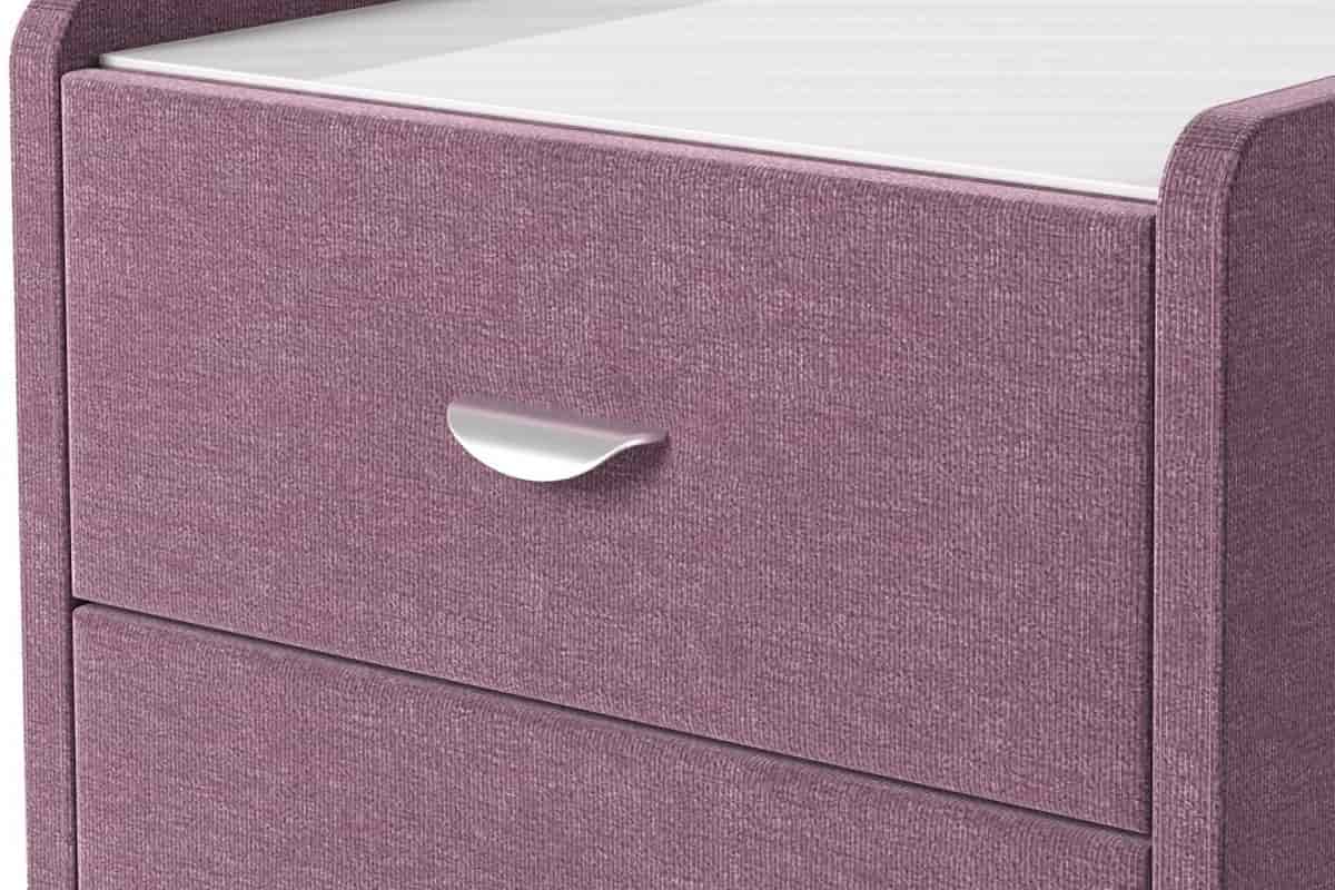 Столешница со стеклом прикроватной тумбы Сонум Люкс 2