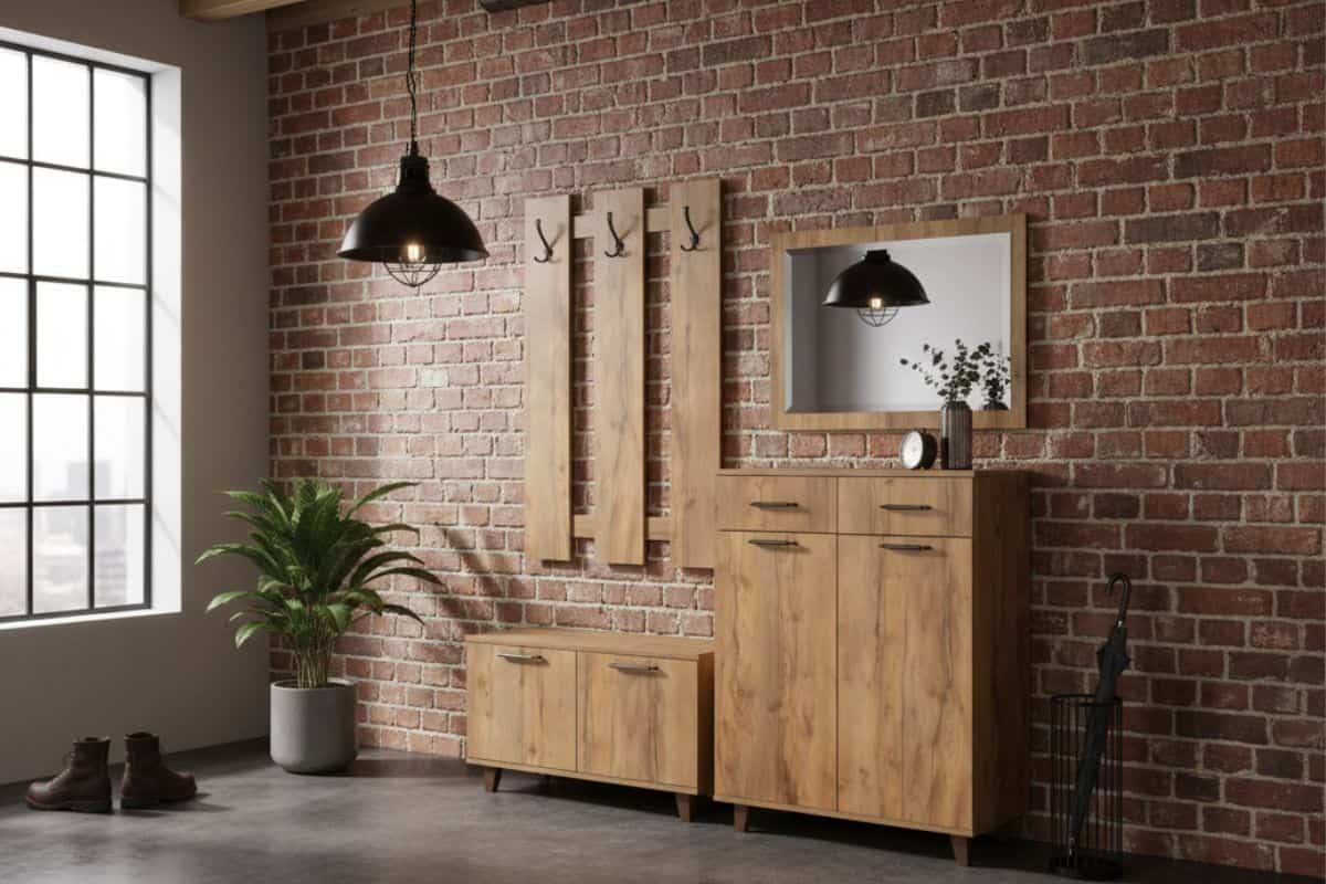 Прихожая фото в современном стиле из набора мебели Лофт