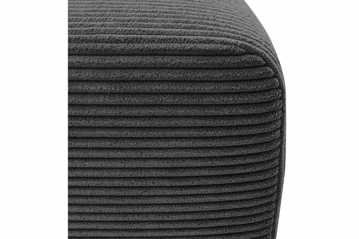 Тёмно-серый фактурный велюр в полоску для производства диванов