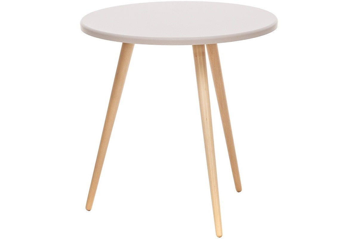 Круглый журнальный стол Bex в скандинавском интерьерном стиле