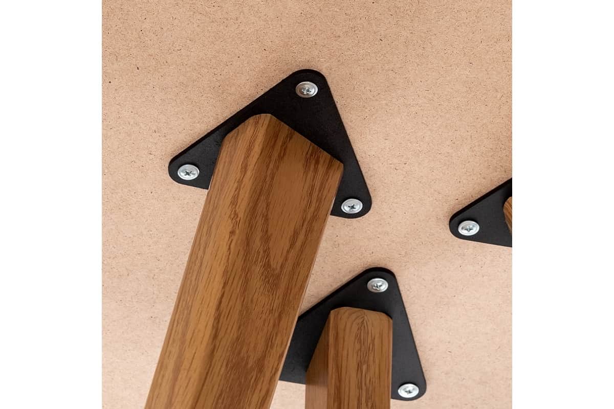 Крепления ножек круглого журнального столика Hog