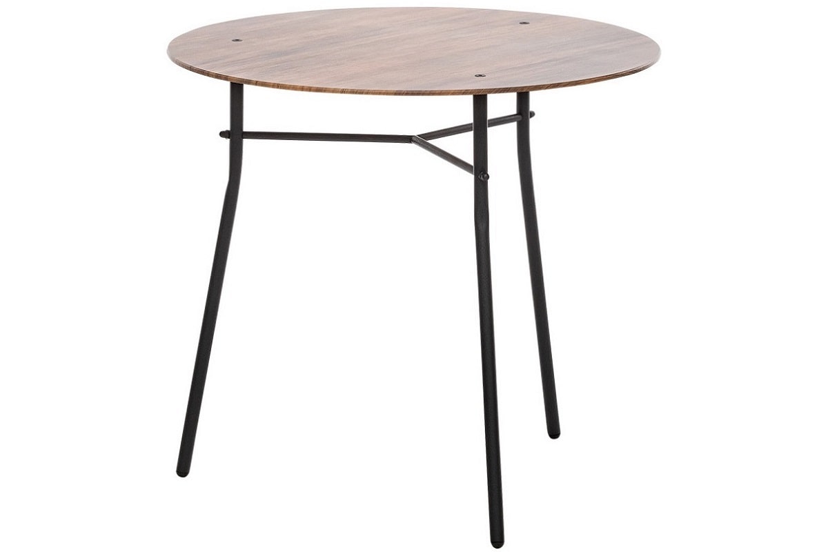 Круглый журнальный столик Niki на трёх металлических ножках в стиле Лофт