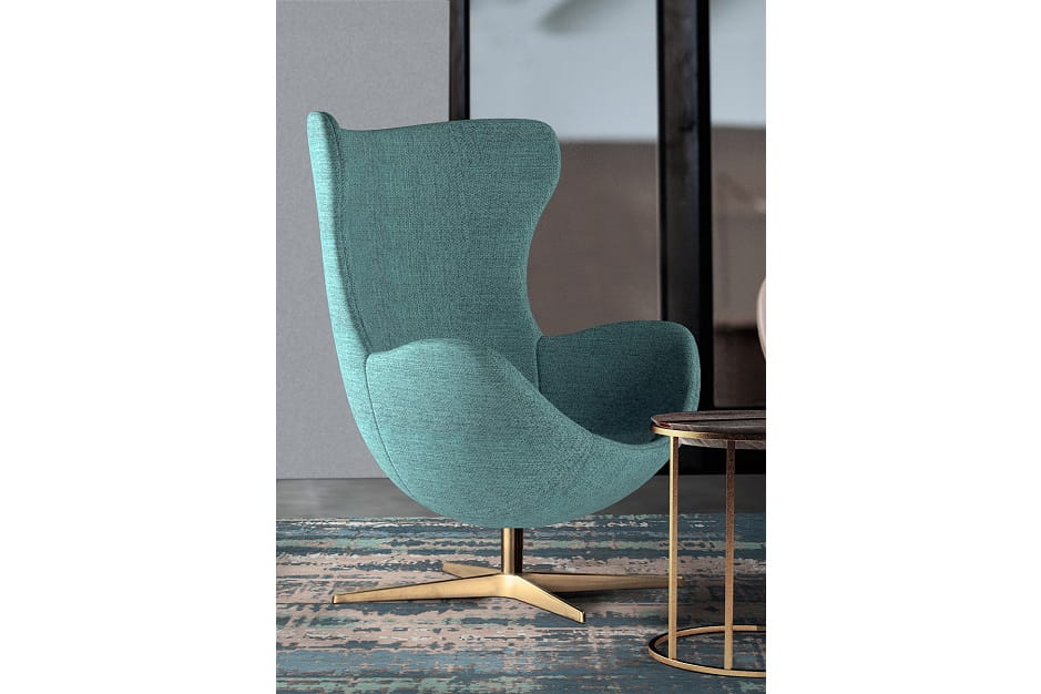 Ковер Marble в интерьере с креслом