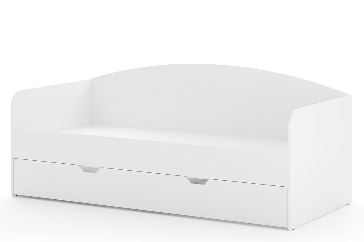 Каркас кровати Мартин белого цвета с дополнительной кроватью или большим ящиком