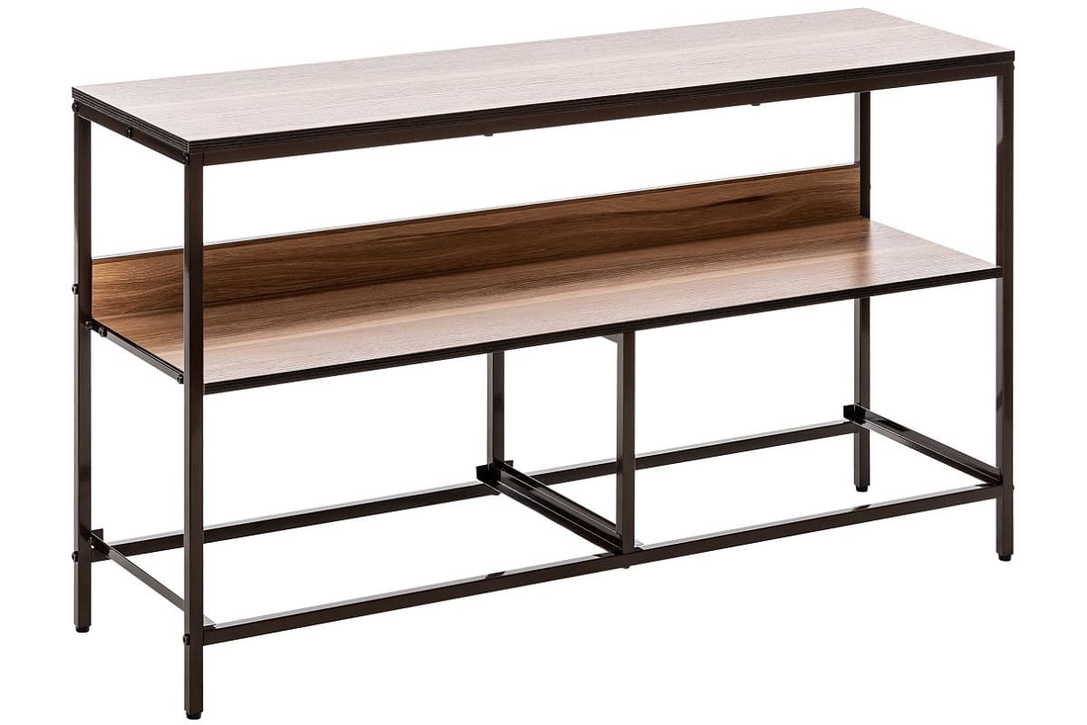 Коричневый металлический каркас комода Локи с 2 ящиками