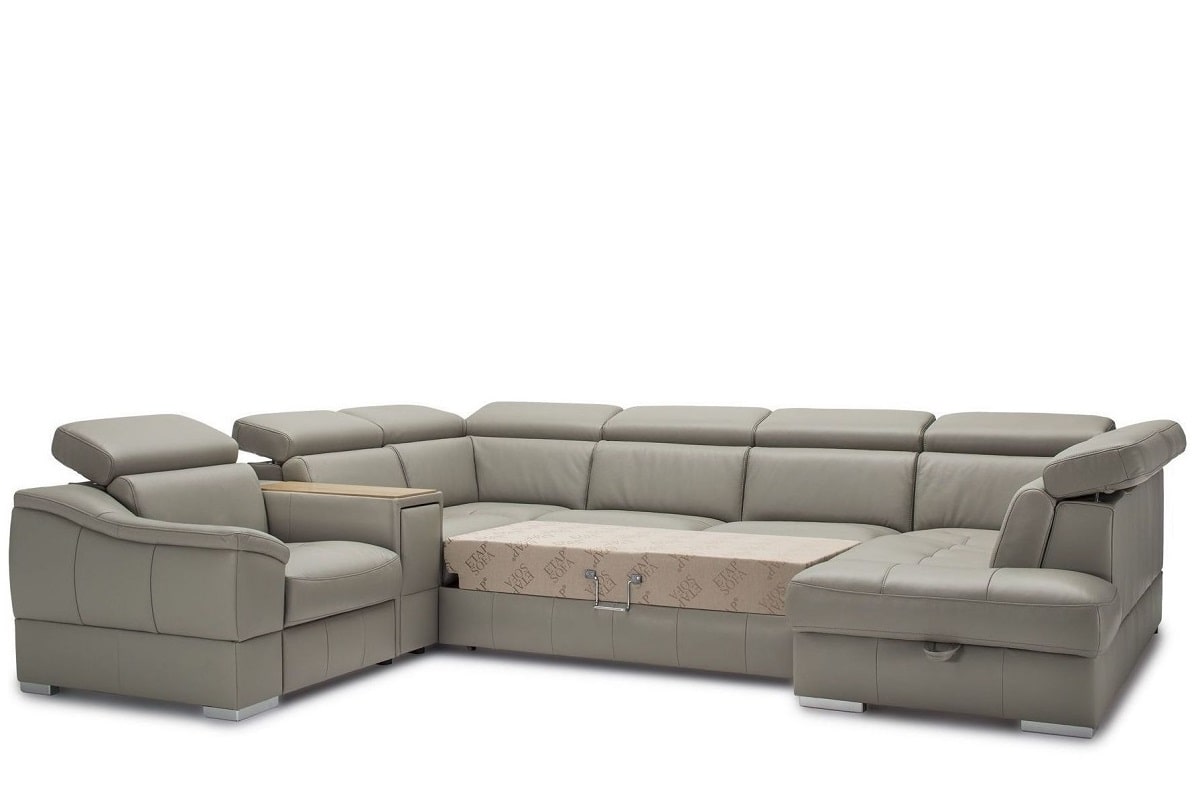 Спальное место дивана Урбаник образованное механизмом дельфин