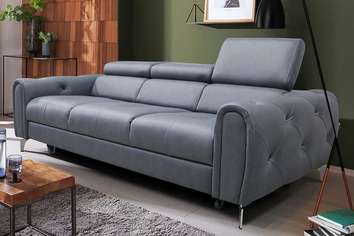 Кожаный трехместный диван Мадрид купить по цене 160 000 руб. с доставкой —интернет-магазин RestMebel.ru